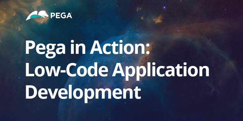 low code app builder pega