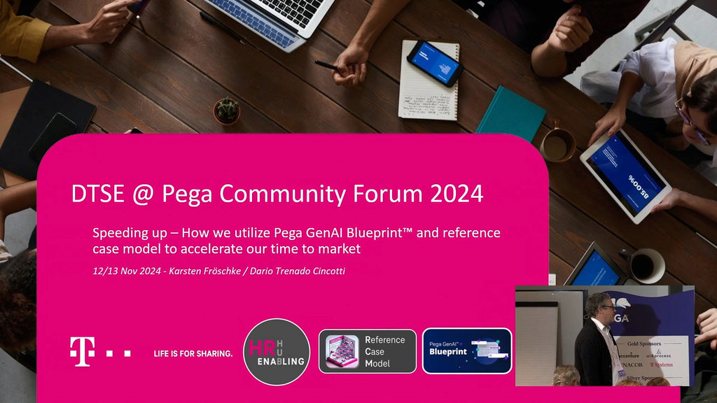 Pega Community Forum – Deutsche Telekom:  Wie wir Pega GenAI Blueprint™ und Referenz-Case-Management nutzen, um unsere Time to Market zu beschleunigen