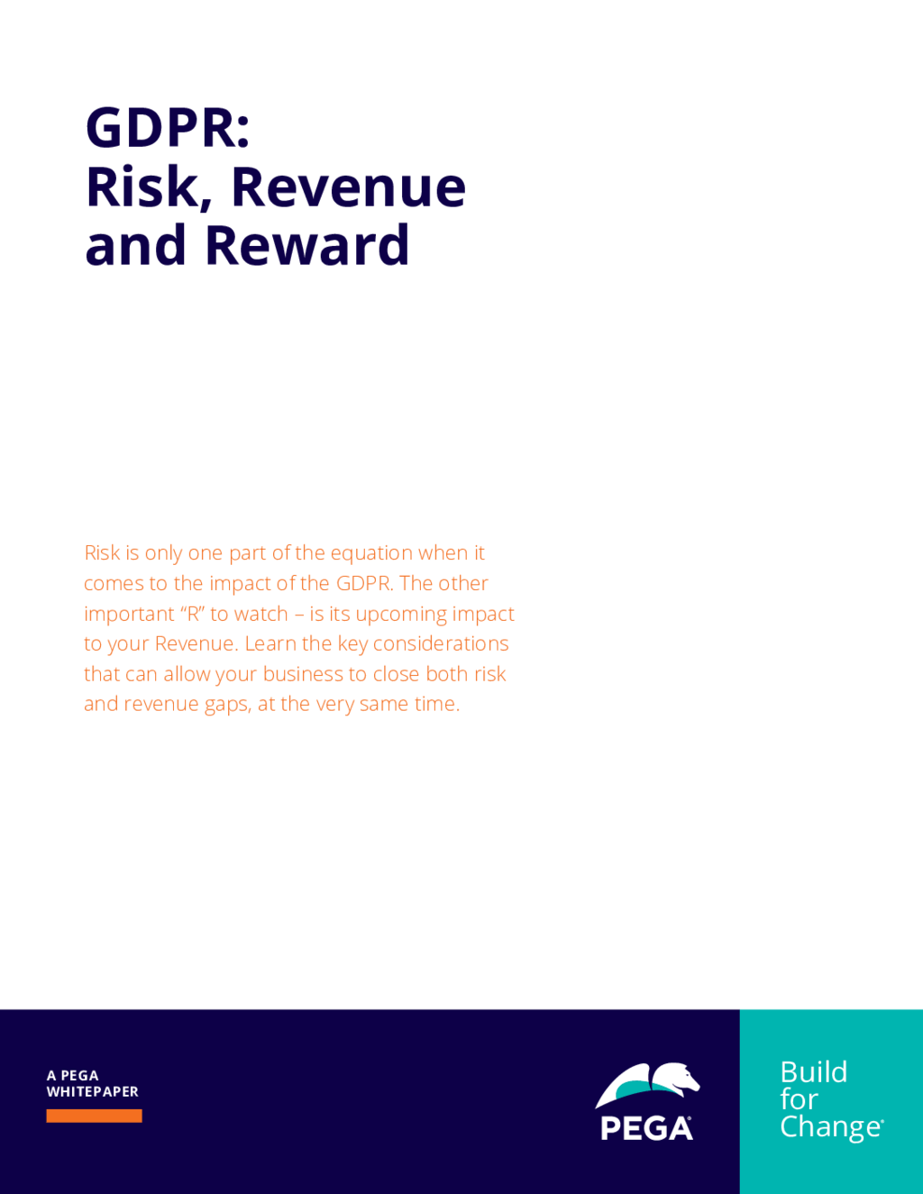 GDPR: Risk, Revenue and Reward
