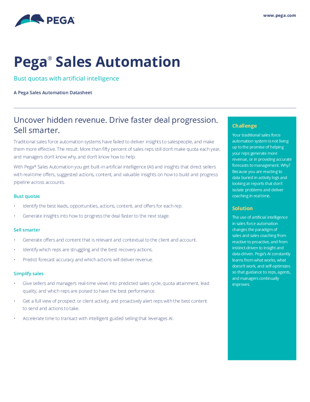 Pega Sales Automation and AI