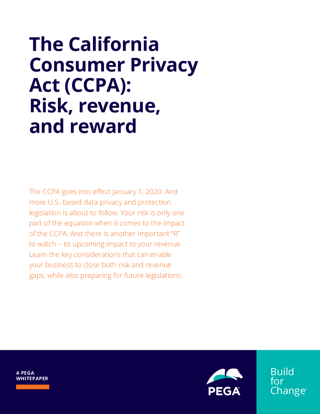 CCPA: Risk, revenue, and reward