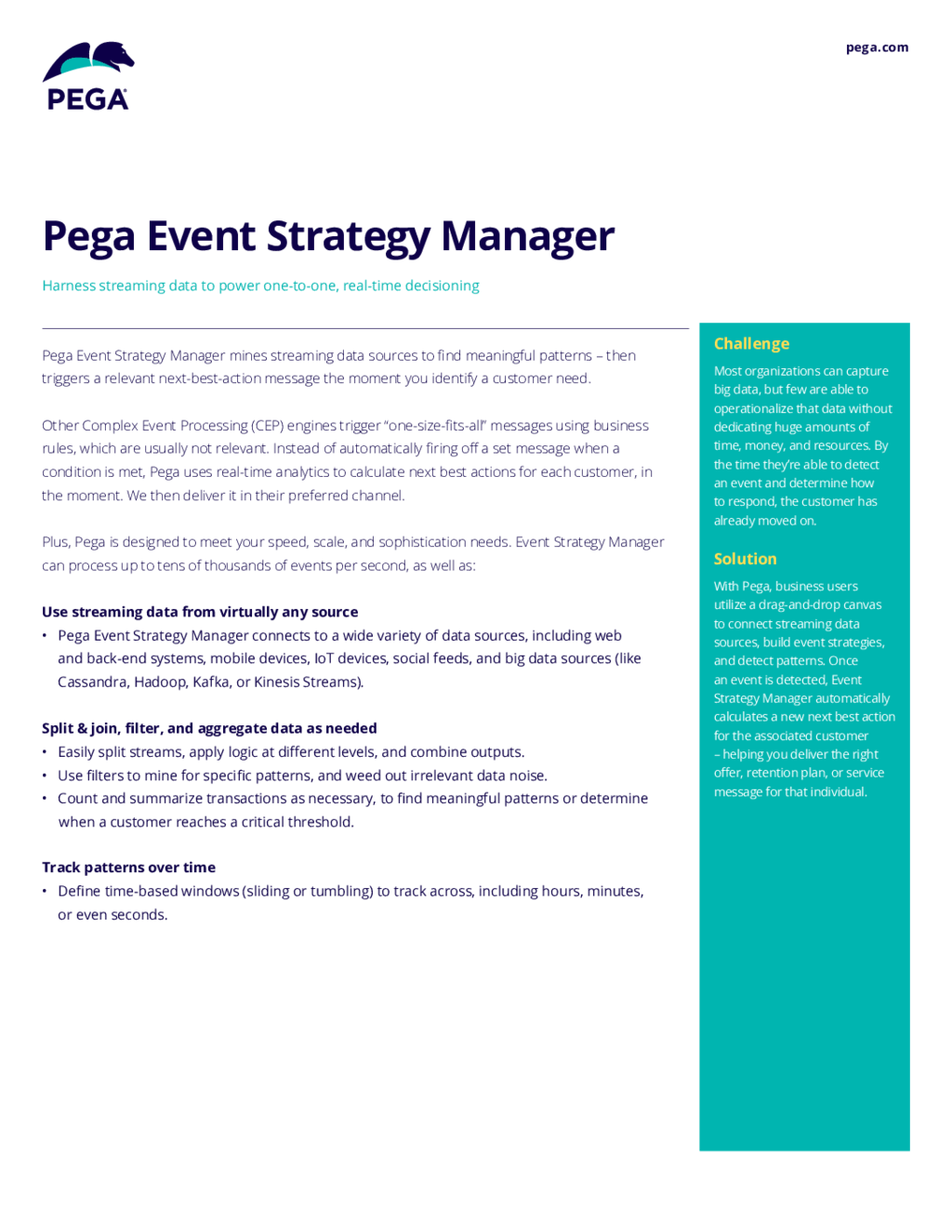 Pega Event Strategy Manager Pega