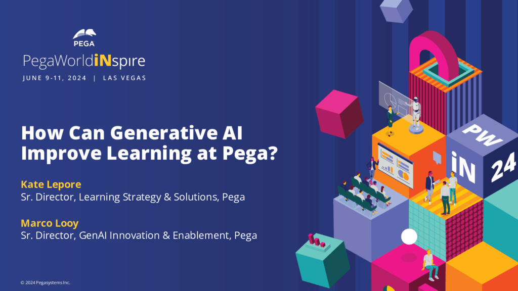 PegaWorld iNspire 2024: How Can Generative AI Improve Learning at Pega? (Presentation)