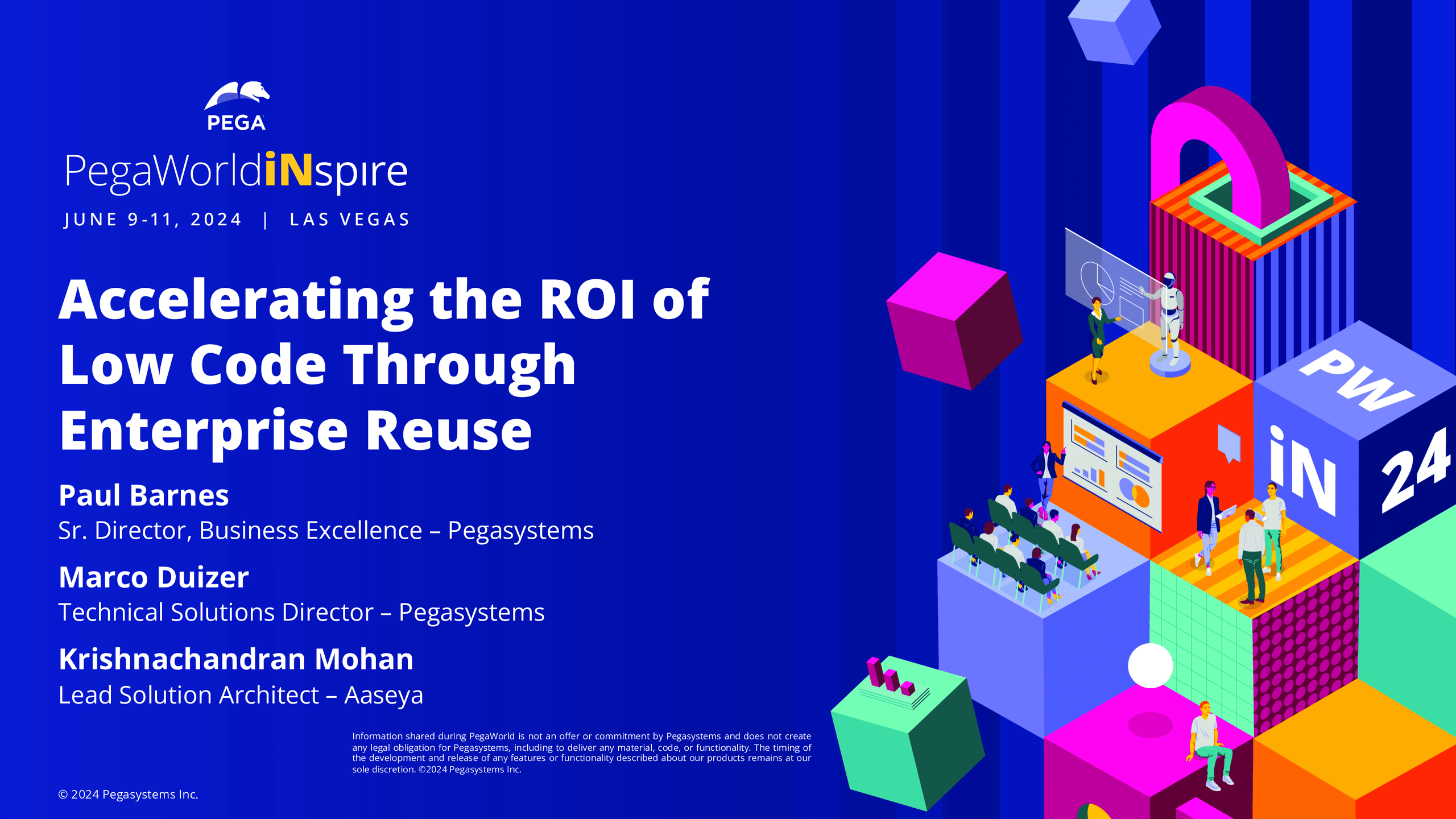 PegaWorld iNspire 2024: Accelerating the ROI of Low Code Through Enterprise Reuse (Presentation)