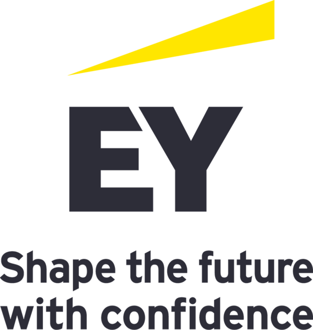 EY logo with text "Shape the future with confidence"